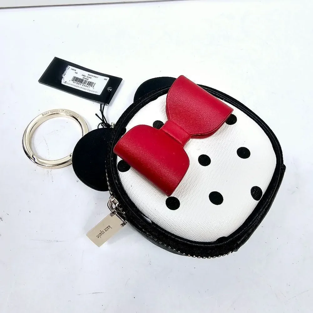 Disney x Kate Spade New york Minnie Mouse Bag Charm Coin Purse NWT
